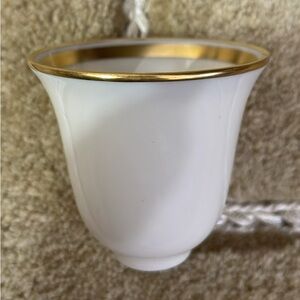Lenox White Cup with Gold Accent